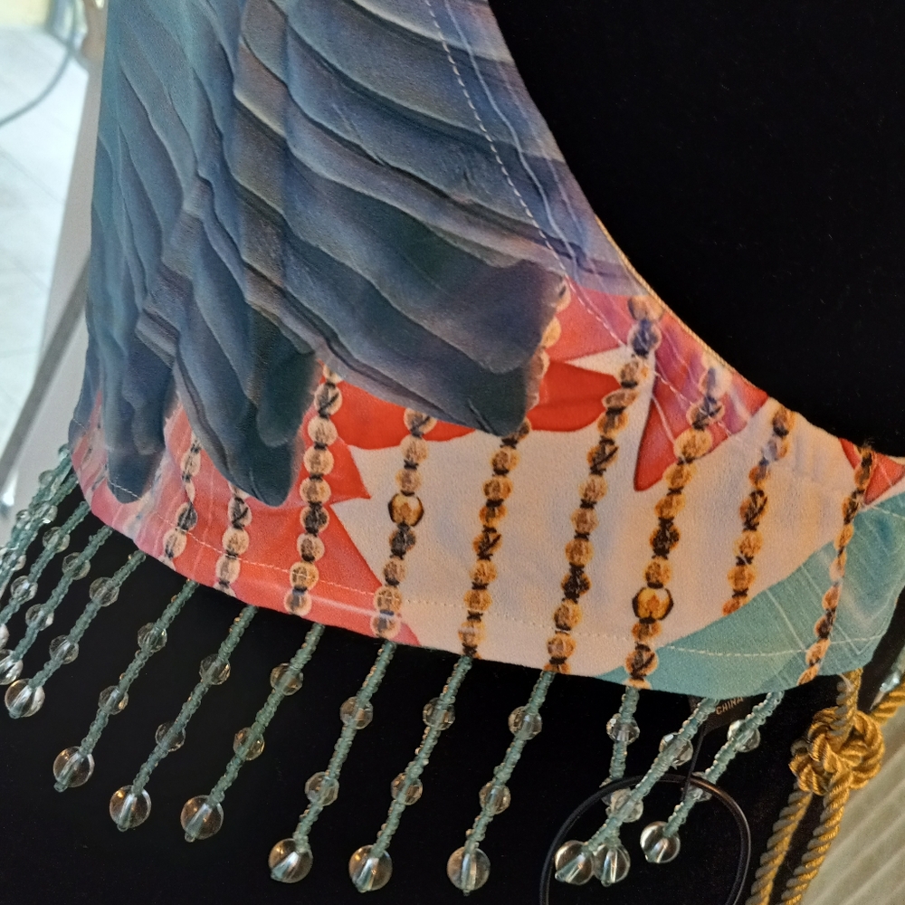 Dolls Kill x 24HRS Mind of the Mantra Sahasrara Halter Crop Top - Picture 6 of 12